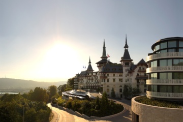 Außenansicht des Dolder Grand Hotel in Zürich