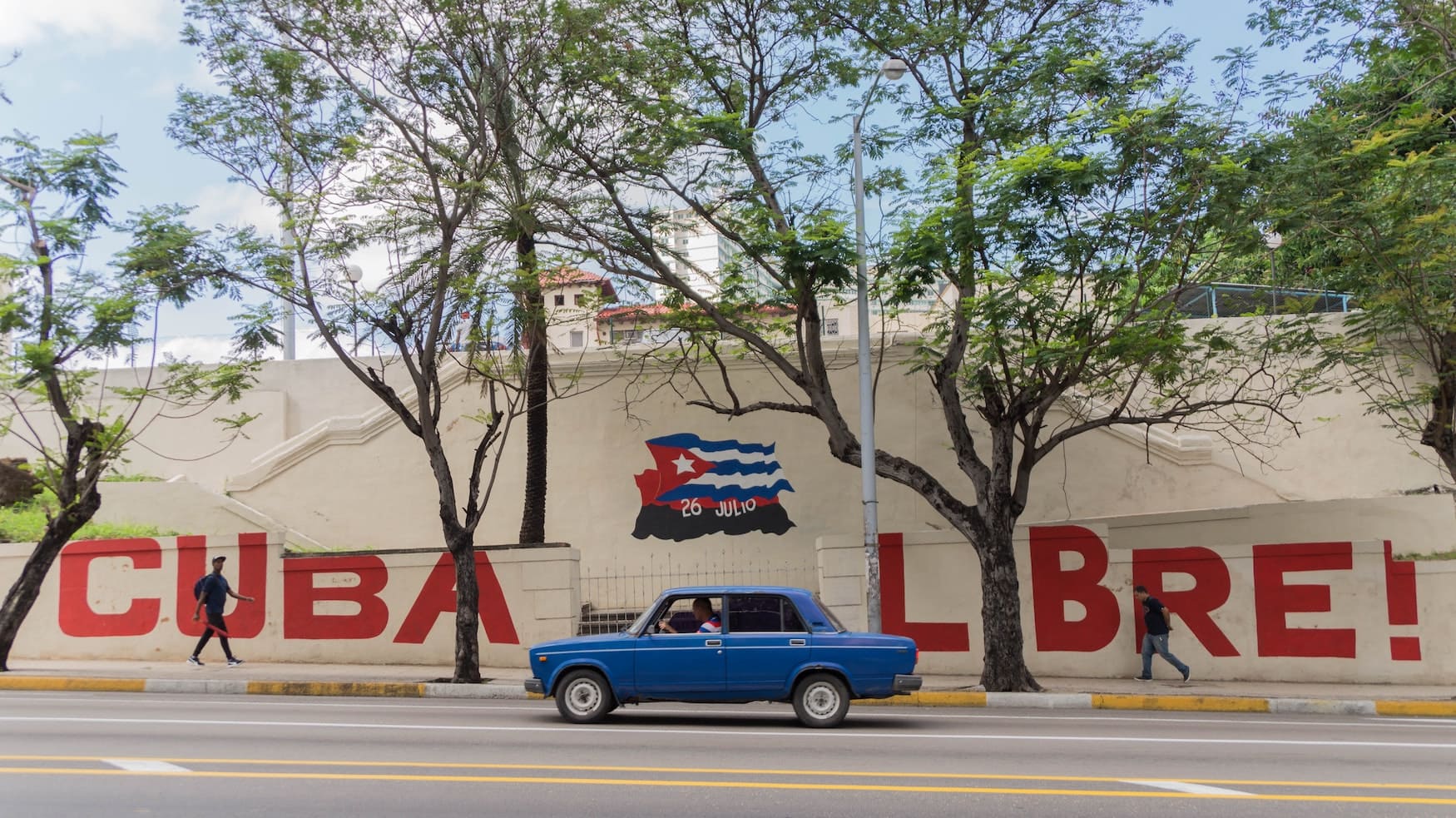 Cuba Libre Schriftzug in der Altstadt Havannas