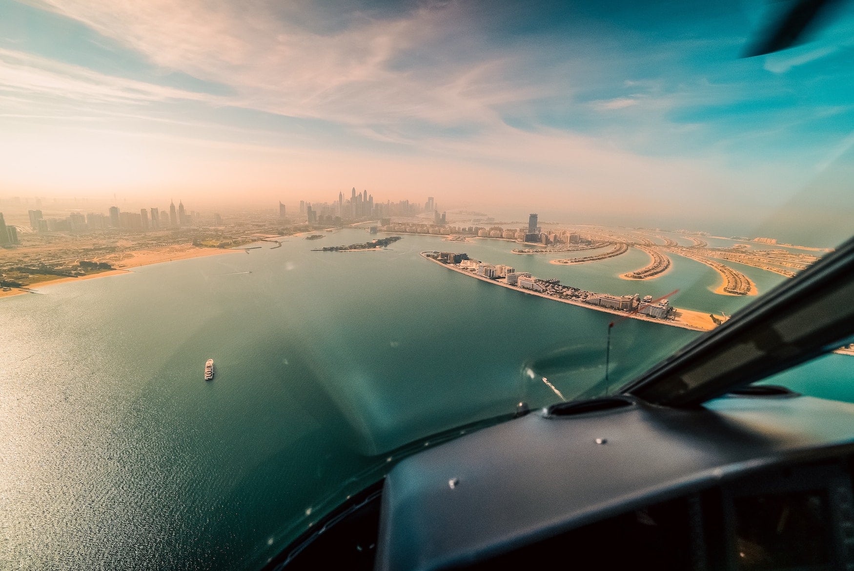 Helikopterflug über Dubai