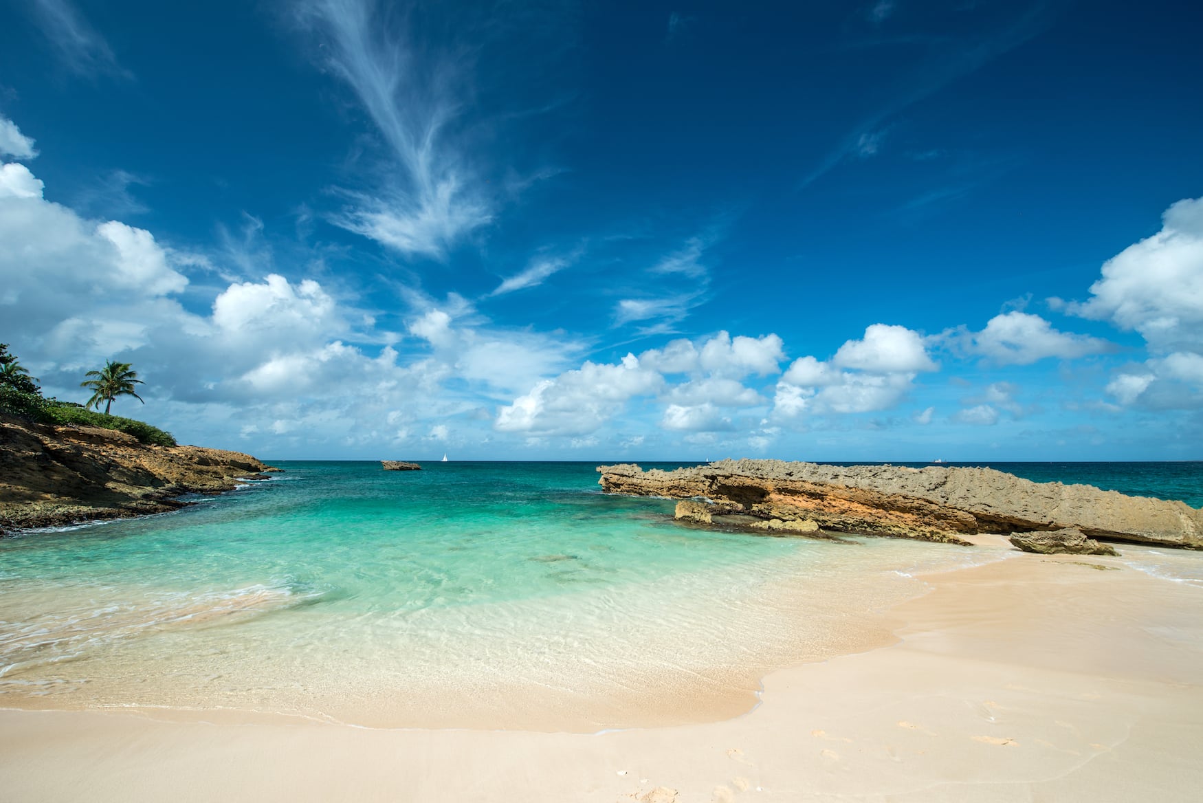Wunderschöner Strand in der Karibik