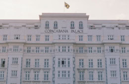 Fassade Copacabana Palace in Rio de Janeiro