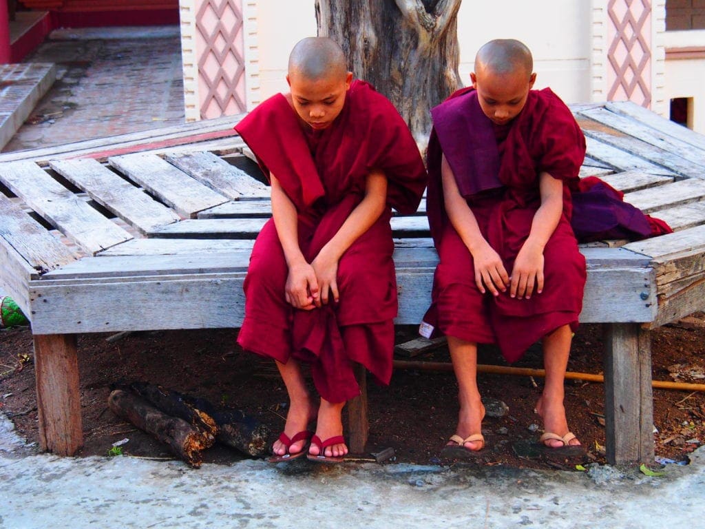 Mönche in Mandalay, Myanamr