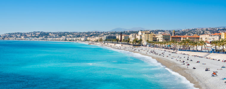 Blick auf die Küste der Côte d'Azur