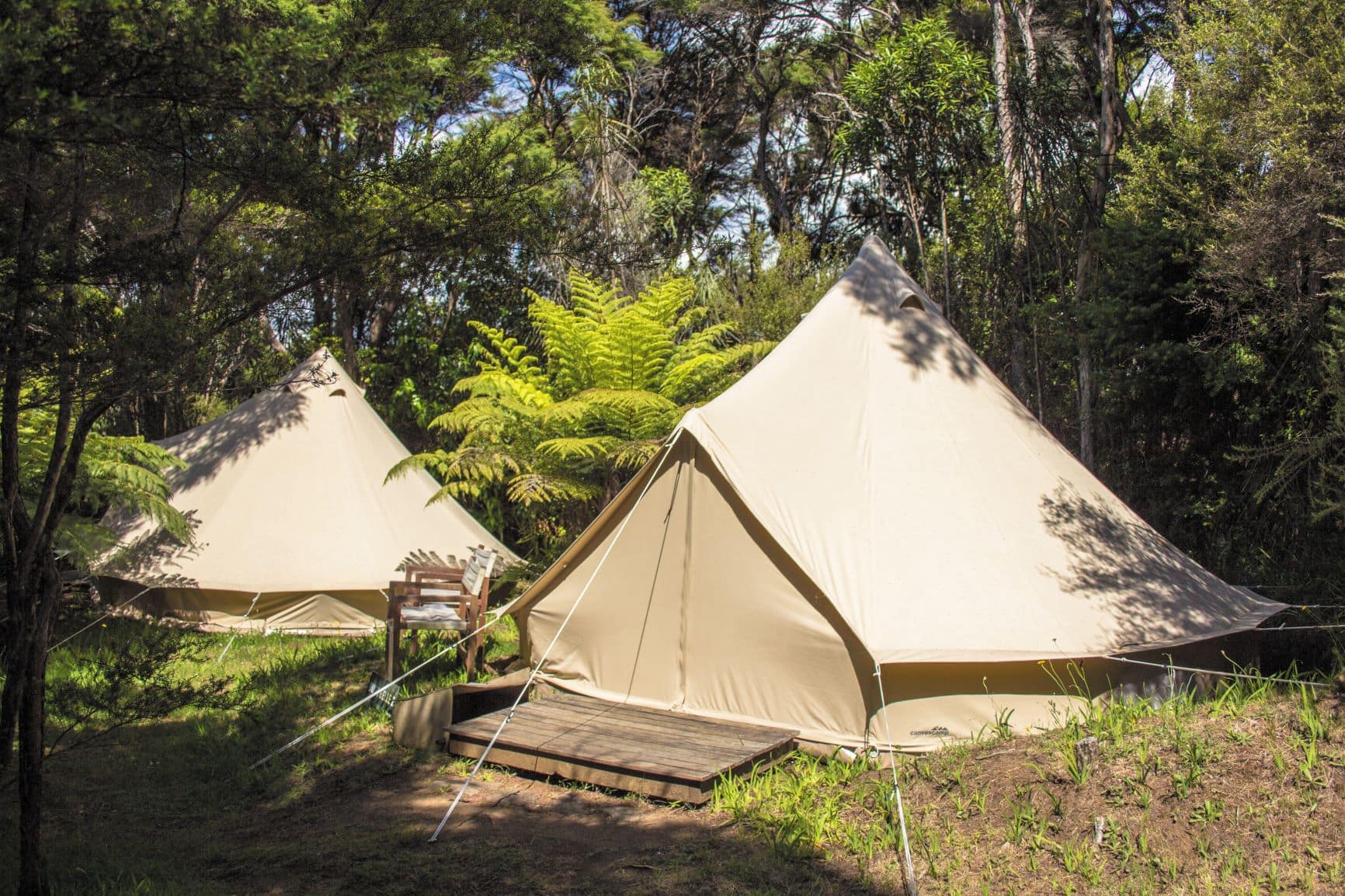 Glamping in Neuseeland: Solscape Raglan Waikato