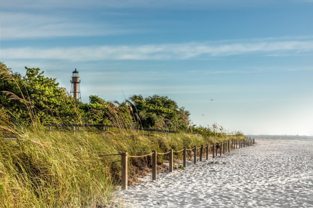 Der Lighthouse Beach auf Sanibel Island.