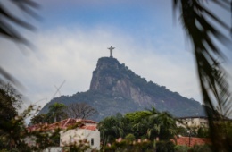 Umrisse der Statue in Rio de Janeiro