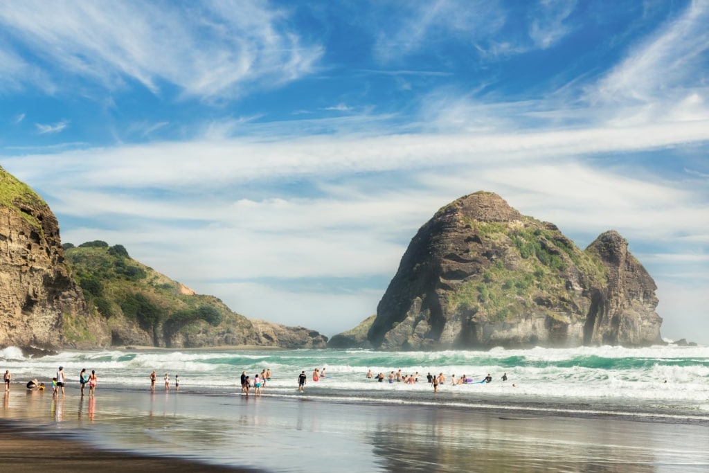 Piha Beach in Neuseeland