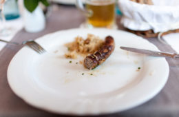 Bratwurst essen in Franken