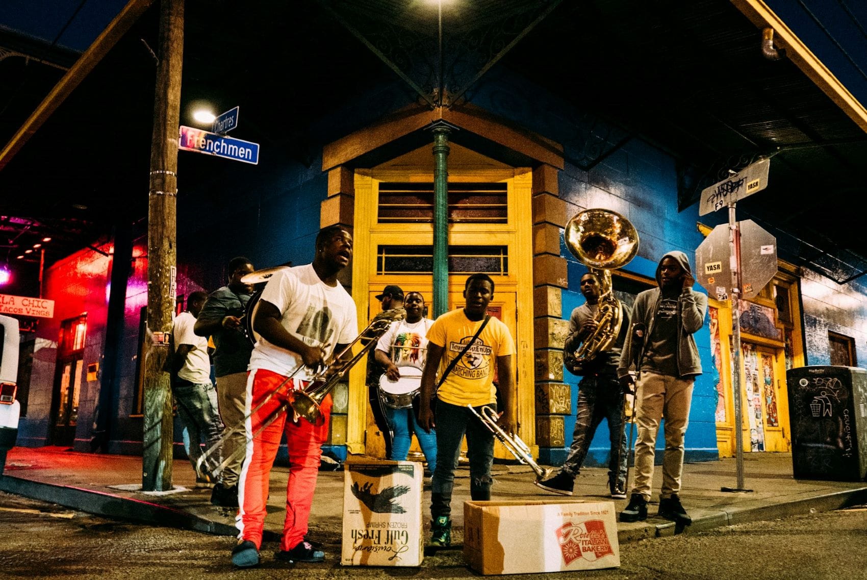 Jazzmusiker auf der Frenchmen Street in New Orleans