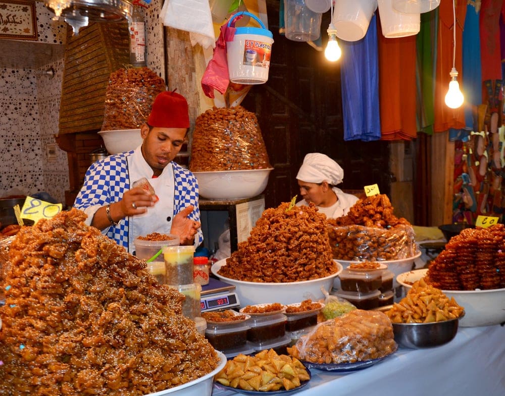 Süßigkeiten-Stand in Fes