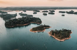 Naturpark Brownsberg in Suriname aus Vogelperspektive