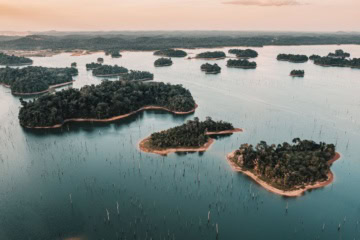 Naturpark Brownsberg in Suriname aus Vogelperspektive