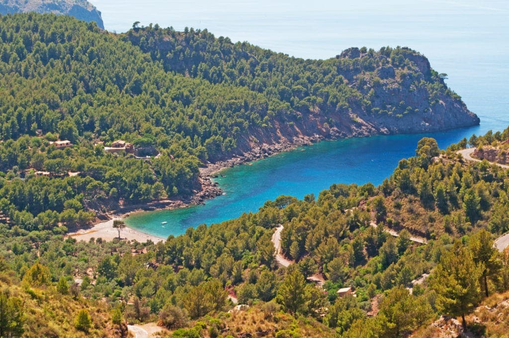 Strand Cala Tuent auf Mallorca