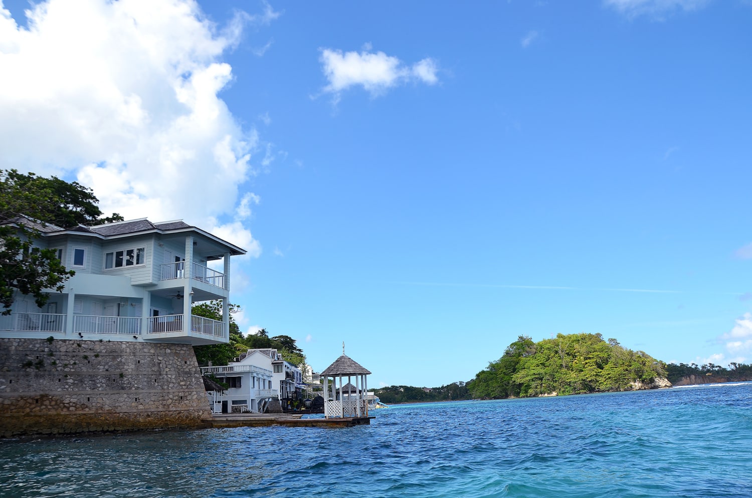 Hotelvilla an der Küste Jamaikas