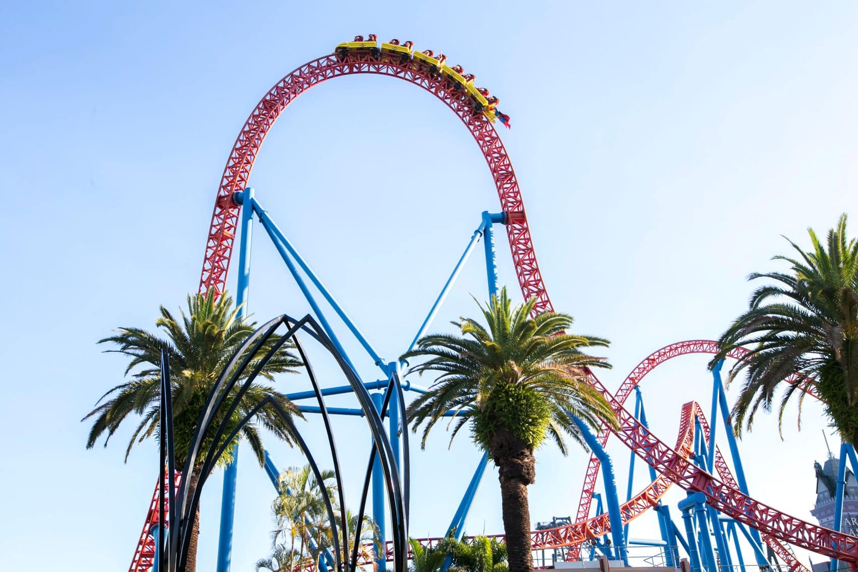 Achterbahn im Warner Bros. Movie World in Queensland 