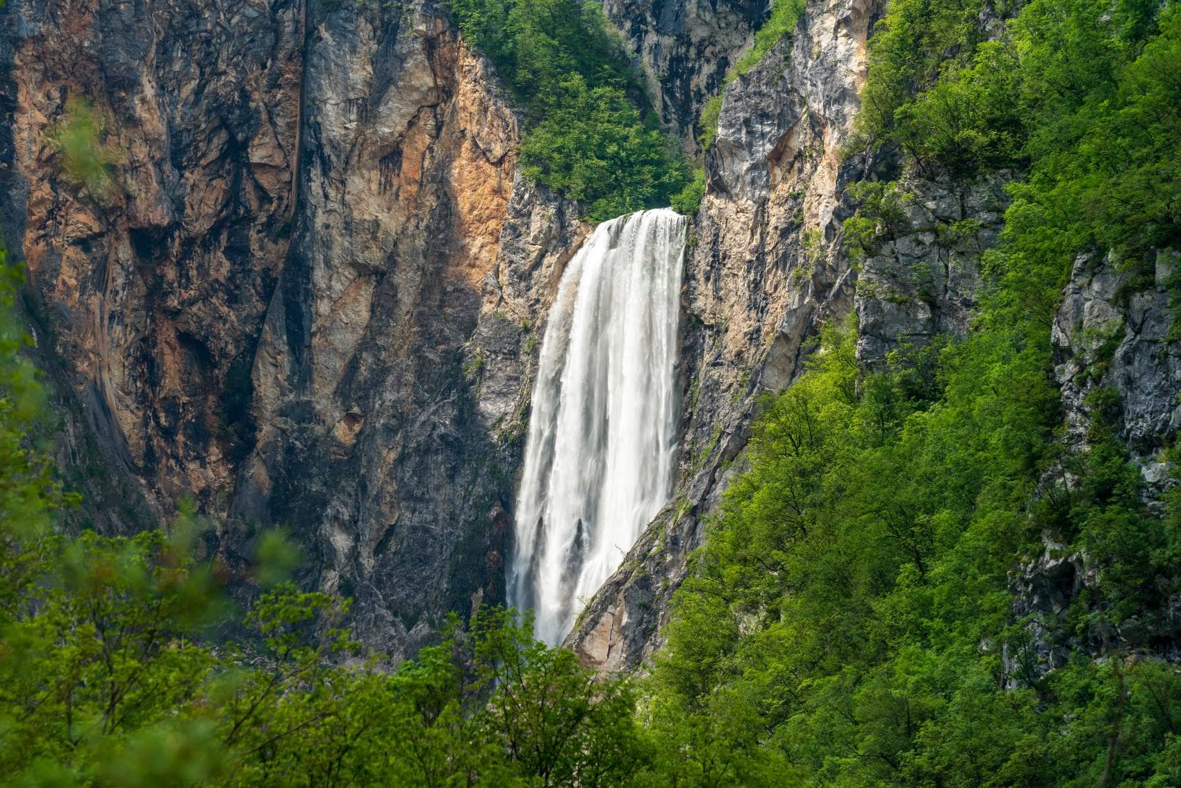 Wasserfall Boka in Slowenien 
