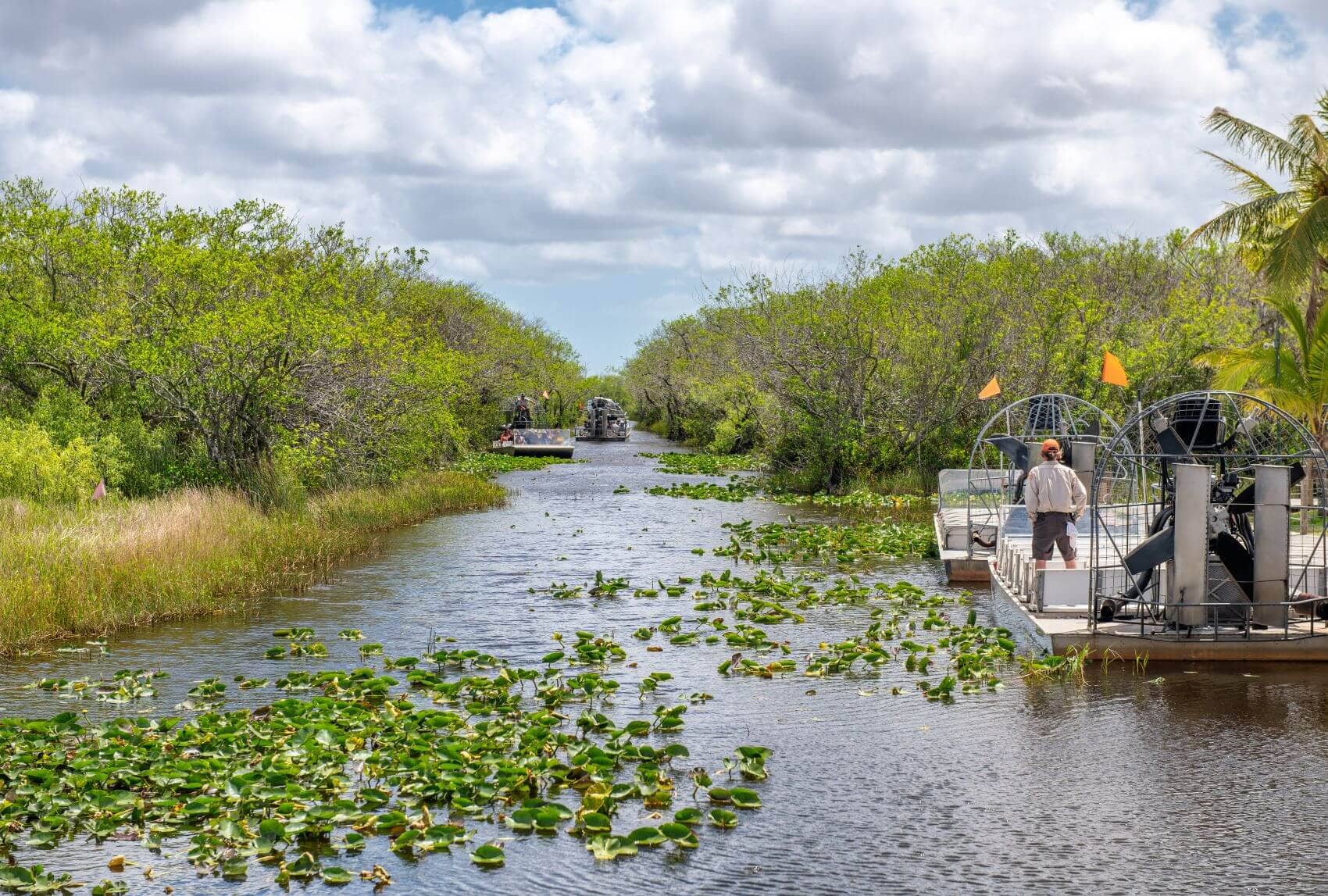 Ausflugsboote im Everglades Nationalpark Florida 