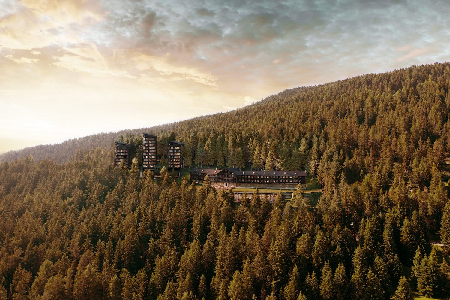 Blick auf das Forestis Dolomites