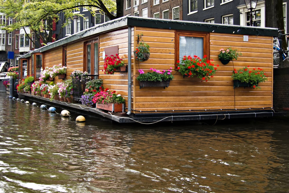 Hausboot in Amsterdam