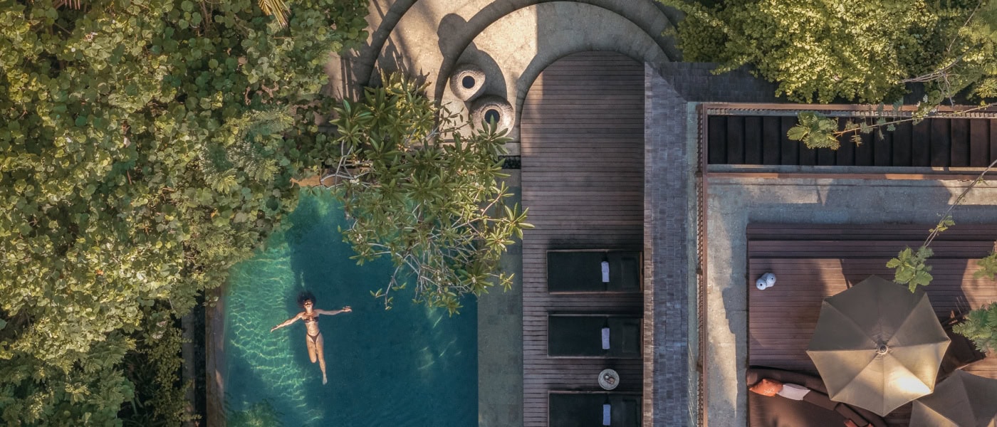 Pool im Lost Lindenberg in Bali