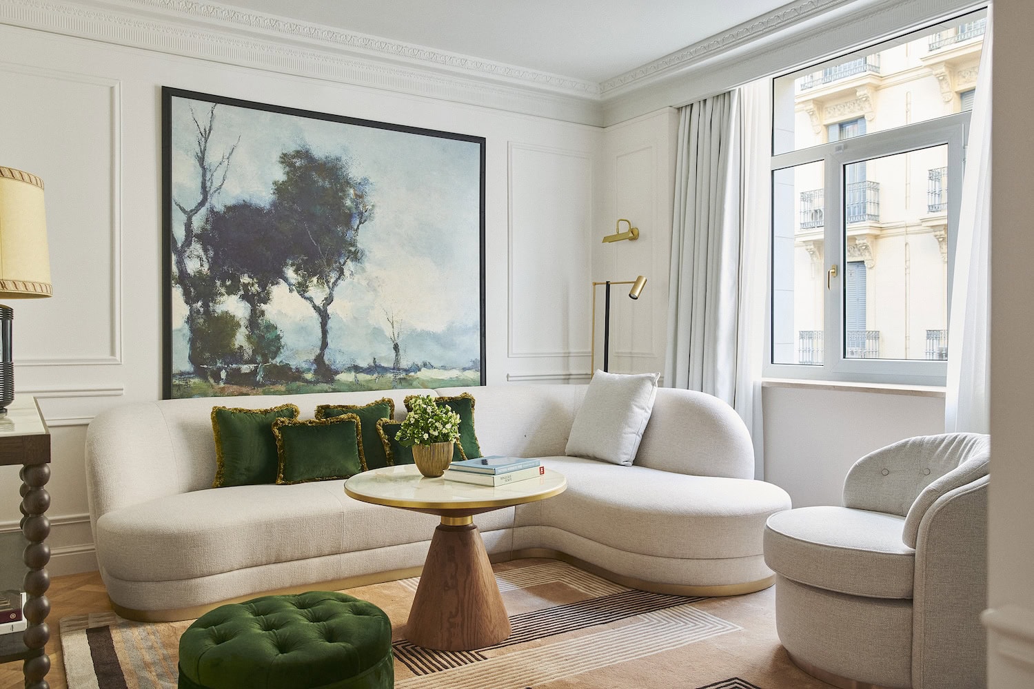 stilvolle Sofaecke im The Palace, a Luxury Collection Hotel Madrid