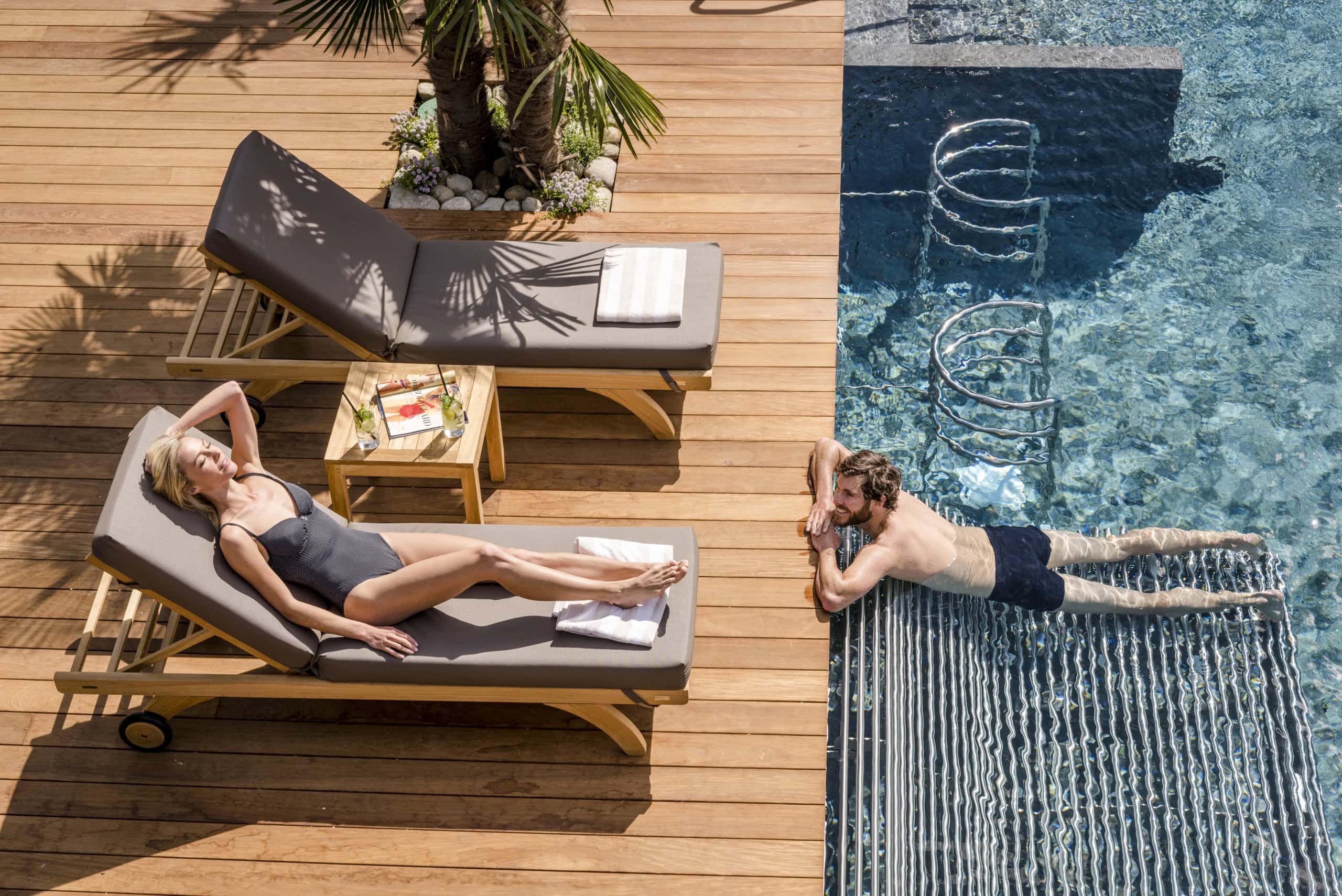 Sky Pool in der Therme Meran