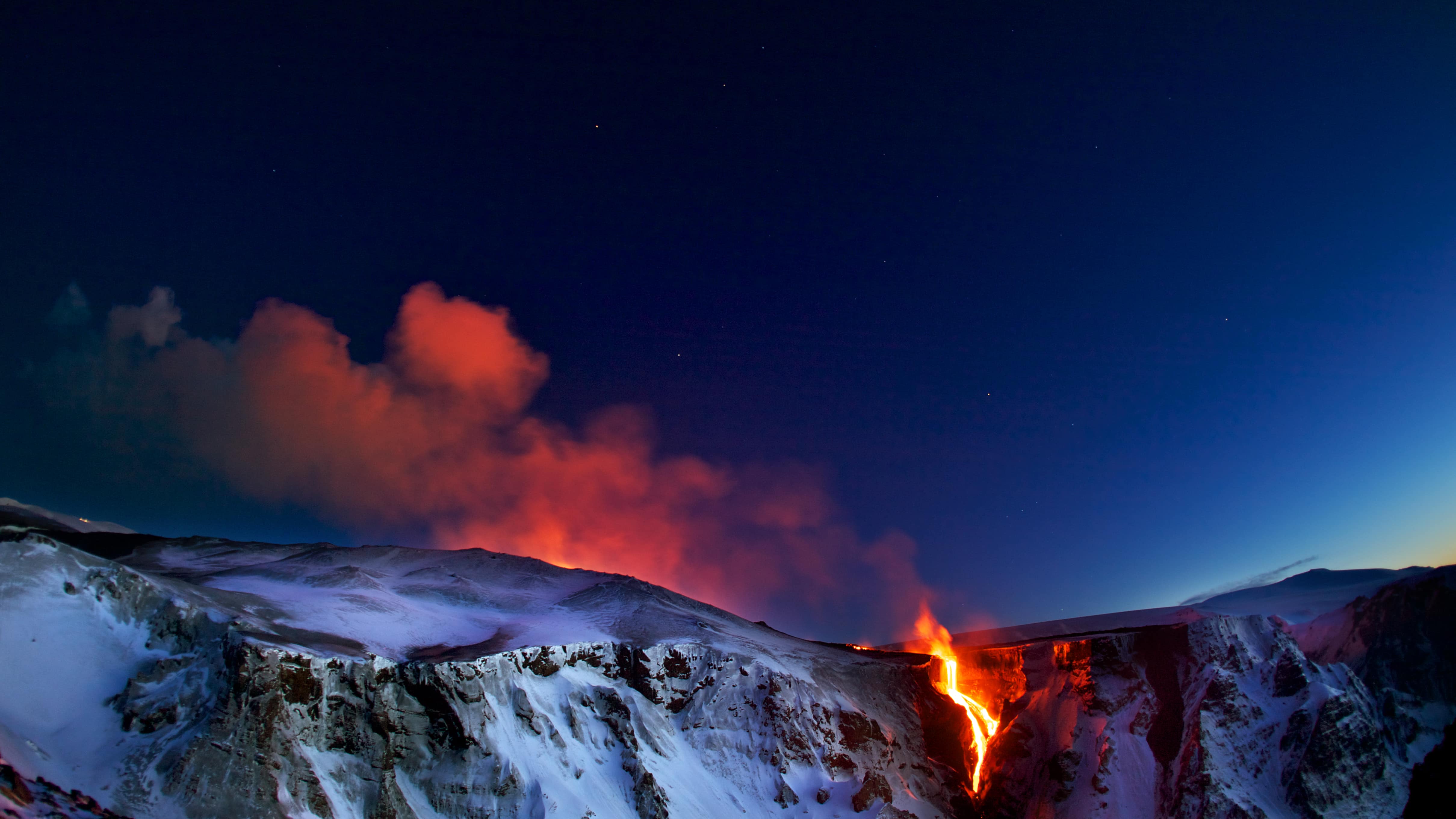 Island Vulkan Feuer Lava