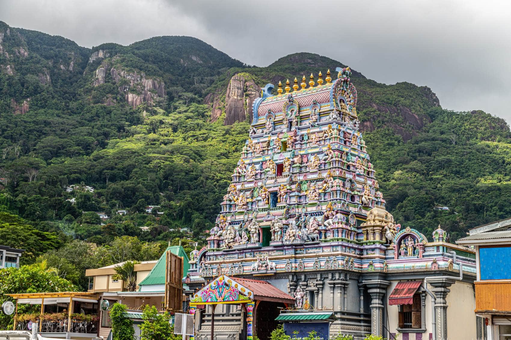 Hindu-Tempel in Victoria auf Seychellen 