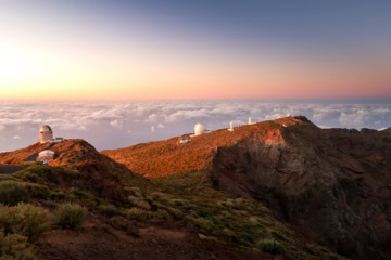 Das Observatorium Roque de los Muchachos auf La Palma.