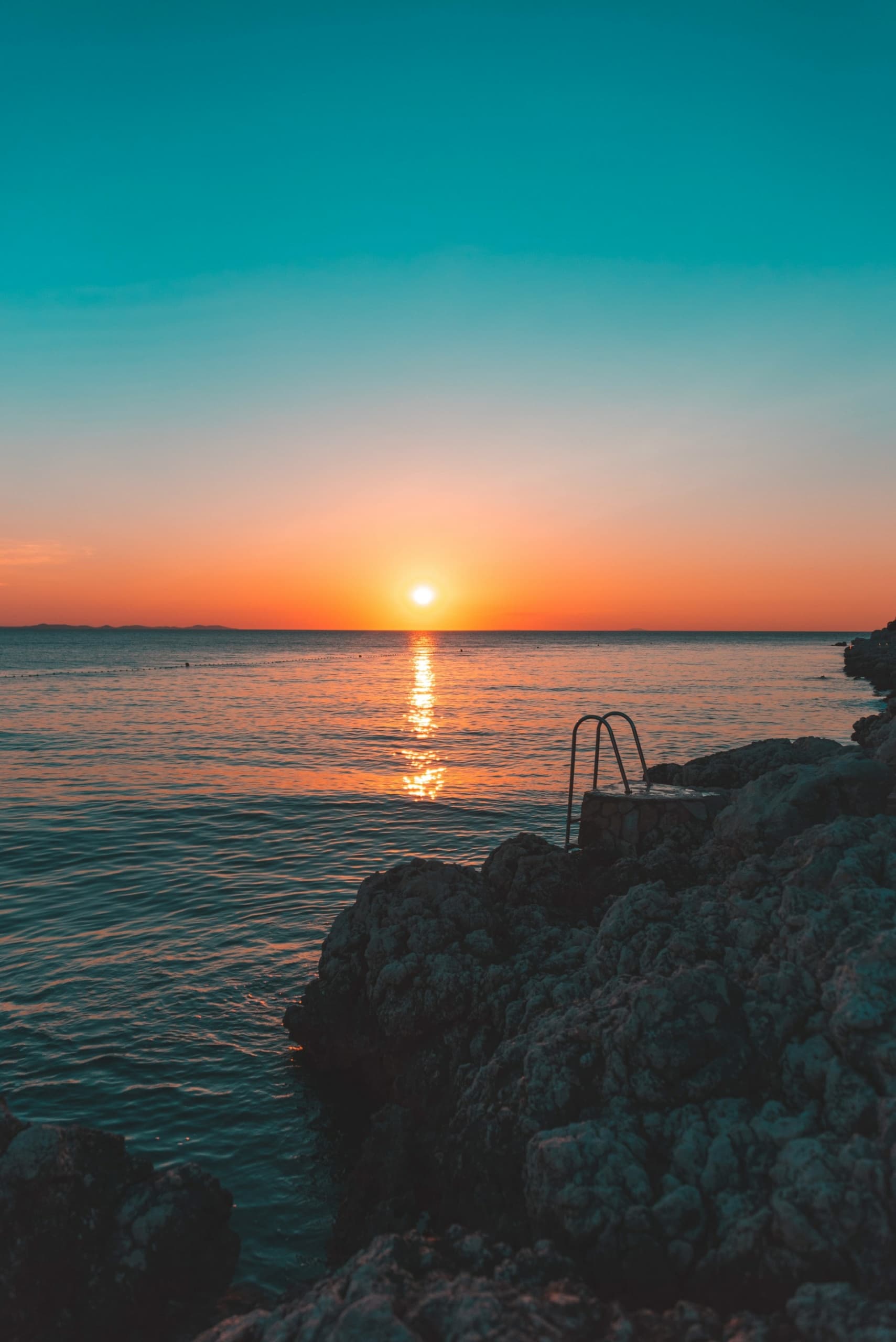 Sonnenuntergang in Zadar, Kroatien 