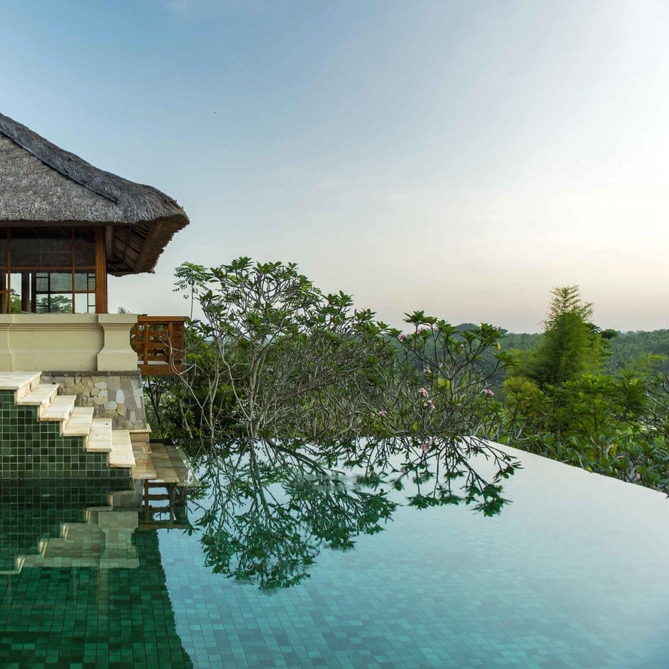 Pool evener Villa im Amandari Bali