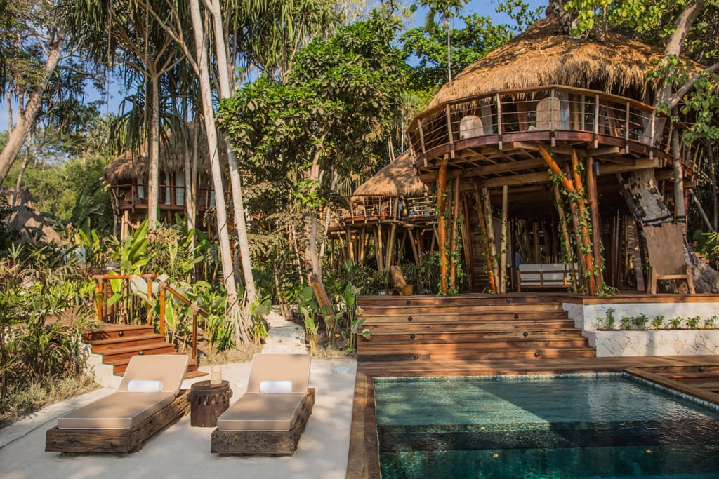 Baumhaus im luxuriösen Nihi Samba Resort