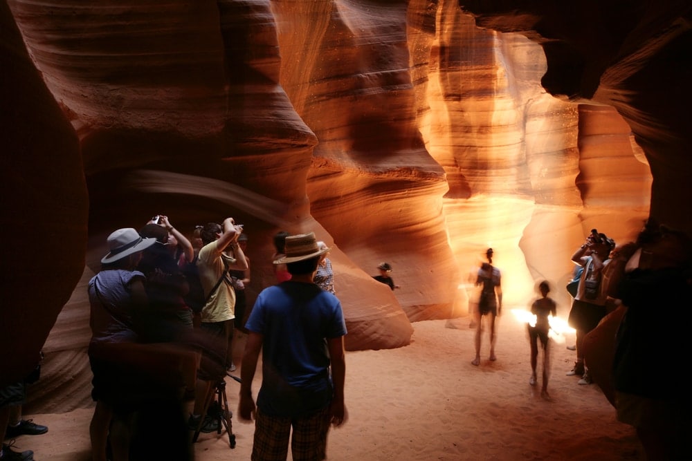 Touristen im Upper Antelope Canyon