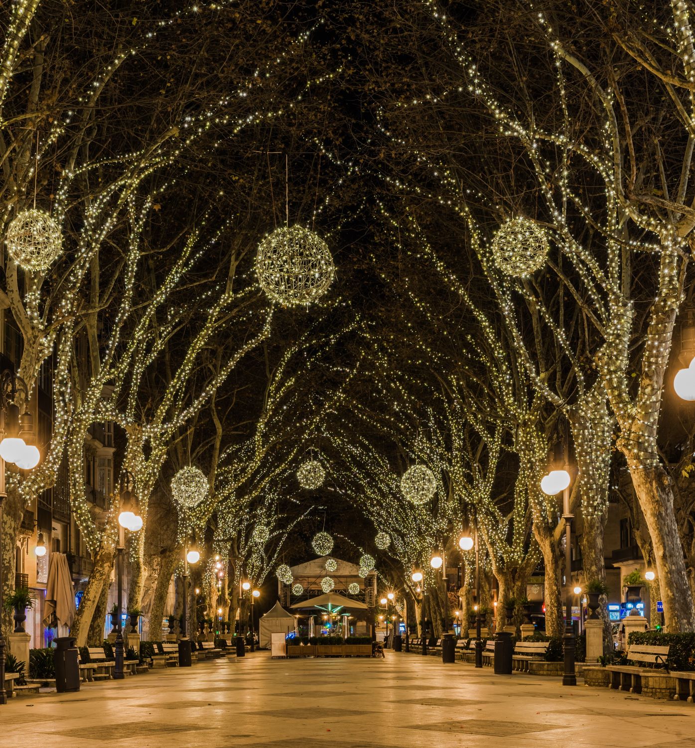 Advent in Spanien: Weihnachtsbeleuchtung in Palma de Mallorca 