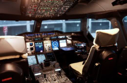 British Airways Flight Training: Innenansicht des Simulators