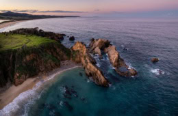 Felsformation Murunna Point, Bermagui in Australien
