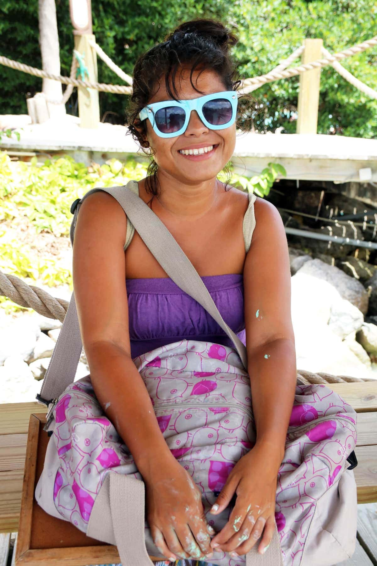 Künstlerin Romy auf Aruba