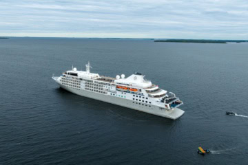 Kreuzfahrtschiff Silver Wind auf offenem Meer