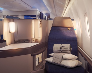Sitz in der United Polaris Business Class
