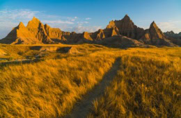 Landschaft im Badlands National Park, South Dakota