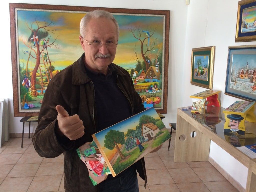 Künstler Pavel Babka in Kovačica (Serbien)