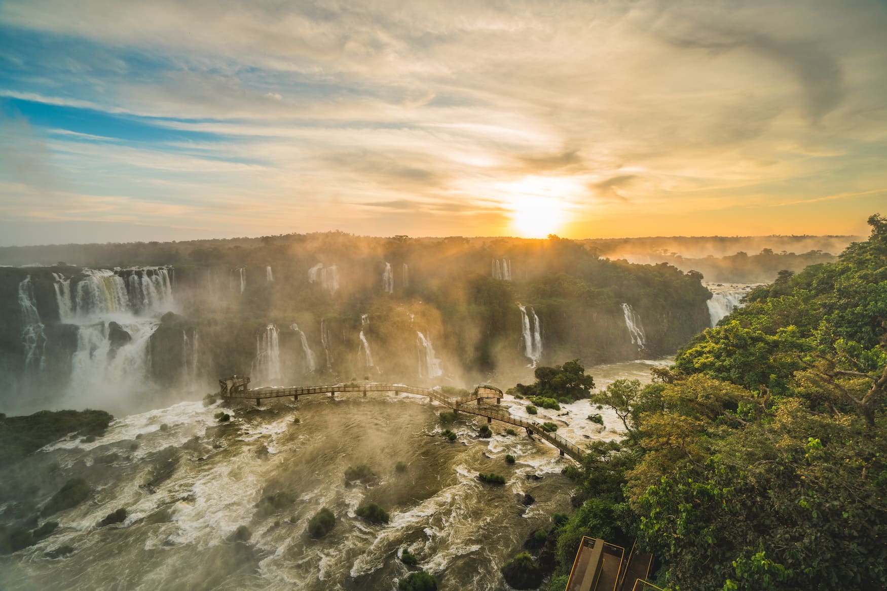 Iguazu-Wasserfälle in Brasilien