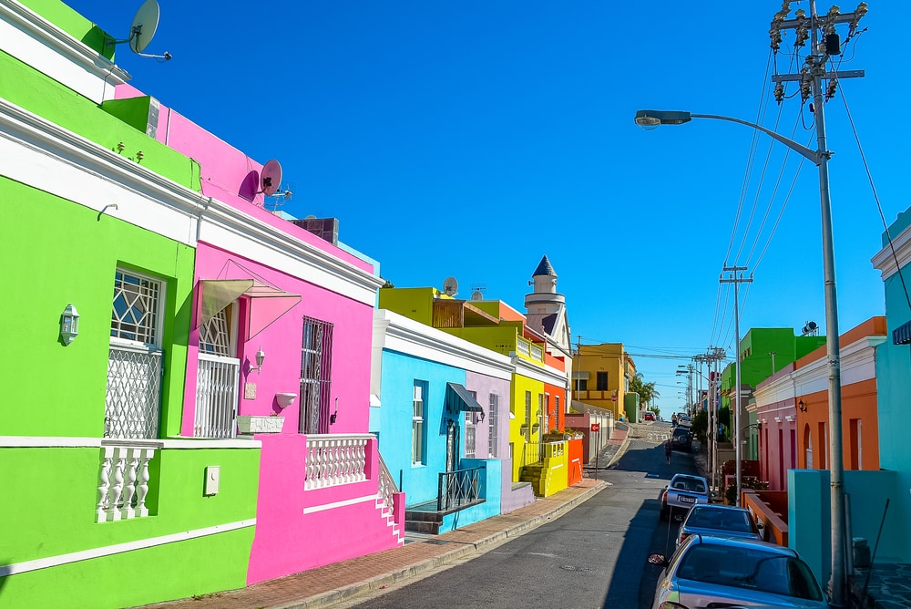 Bo-Kaap in Kapstadt erstrahlt in den knalligsten Farben.