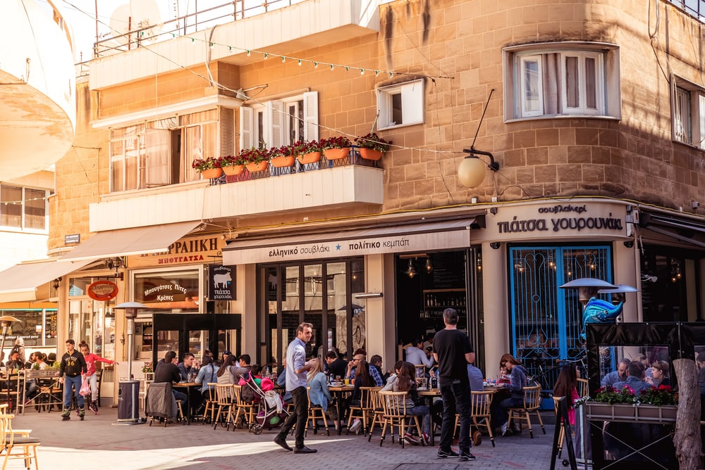 Cafe in Nikosia in Zypern