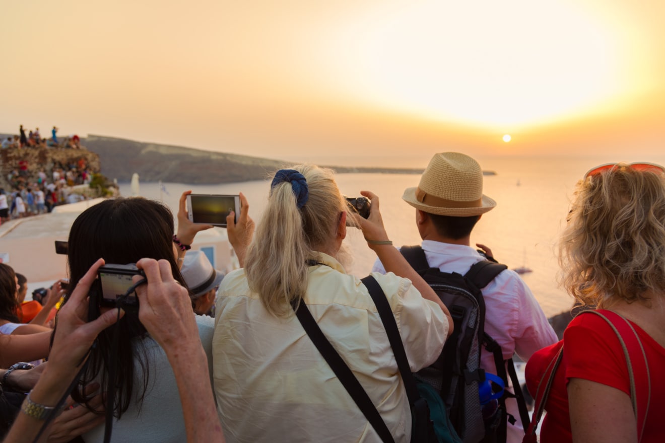 Touristen,Kameras,Handys,Sehenswürdigkeiten