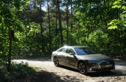 Der neue Audi A8 am Wegesrand. Was für ein Anblick!