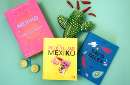 Die drei Buchcover unserer Lieblingskochbücher der mexikanischen Küche