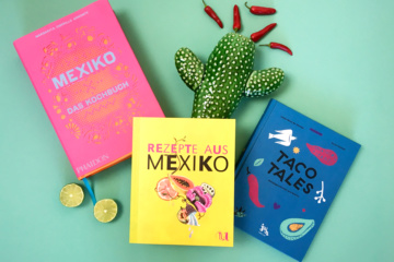 Die drei Buchcover unserer Lieblingskochbücher der mexikanischen Küche