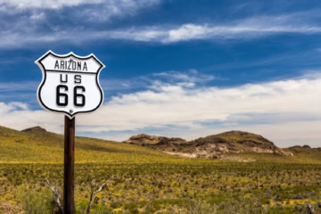 Route 66 Schild Arizona
