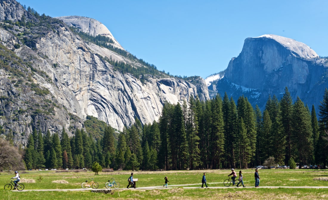 Spaziergänger im Yosemite National Park